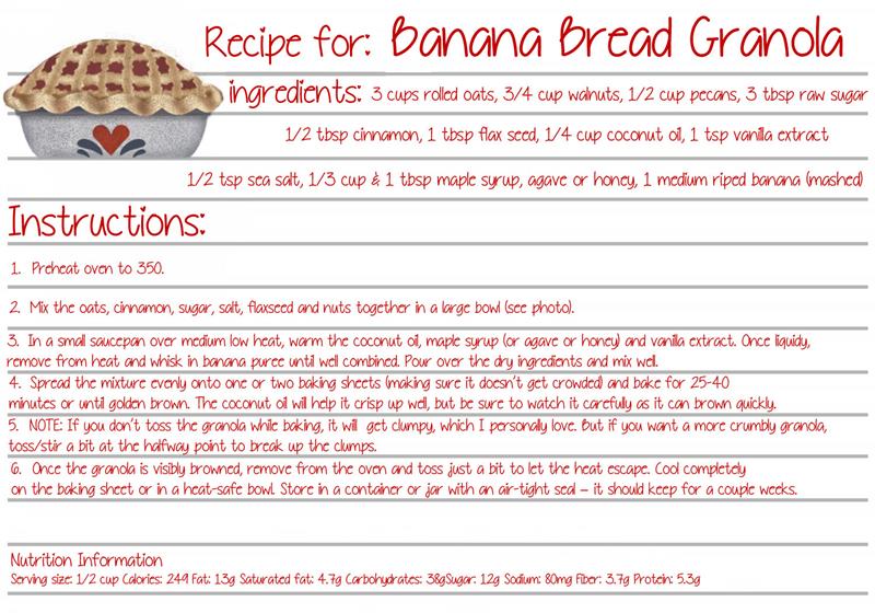 Banana Bread Granola (Copy)
