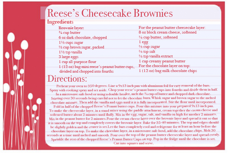 Cheesecake Brownies